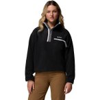 COLUMBIA Damen Rolli Helvetia II Cropped Half Snap Fleec, Größe XL in Schwarz