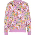 CHIEMSEE Sweatshirt mit Allover-Print und Retro-Rückenprint, Größe M in Lila