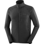 SALOMON Herren Jacke SNTIAL LIGHTWARM FZ M DEEP BLACK, Größe XL in Grau