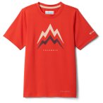 Columbia - Kid's Tech Trail Utility S/S Graphic Crew - Funktionsshirt Gr XXS rot