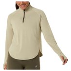 Asics - Women's Nagino Run 1/4 Zip L/S Top - Laufshirt Gr S beige