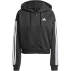 ADIDAS Damen Kapuzensweat Essentials 3-Streifen French Terry, Größe XL in Schw