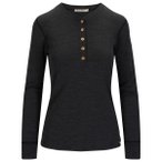 Aclima - Women's Warmwool Granddad Shirt - Merinopullover Gr XS schwarz
