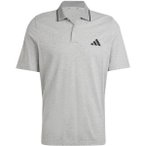 ADIDAS Herren Polo Essentials Small Logo Piqué, Größe M in Silber