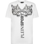 PLEIN SPORT Rundhals-T-Shirt TIGER, Größe XXL in Weiß