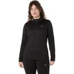 ASICS Damen T-Shirt CORE LS 1/2 ZIP WINTER TOP, Größe L in Schwarz