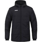 JAKO Herren Jacke Coachjacke Team mit Kapuze, Größe XXL in Schwarz