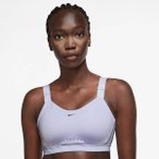 NIKE Damen Top W NK DF ALPHA BRA, Größe XL/A in Braun