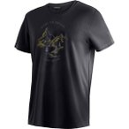 MAIER SPORTS Herren Shirt Dieter Print, Größe S in Schwarz