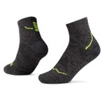 Buff - Dryflx Quarter Sock - Laufsocken 36-38 schwarz/grau