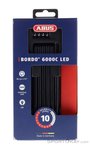 Abus Bordo 6000C LED 90cm + Halter SH Fahrradschloss-Schwarz-One Size