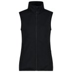 CMP - Women's Vest Jacquard Knitted - Fleeceweste Gr 48 schwarz