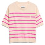 ARMEDANGELS - Women's Stripe Linen Blend Sweater - Pullover Gr S beige/rosa