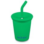 Klean Kanteen - Kid's Kanteenkid Steel Cup with Straw - Becher Gr 296 ml grün