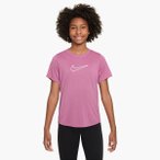 NIKE Kinder Unterjacken lg.Arm Ki G NK DF ONE STD SS TOP HBR, Größe S in Pink