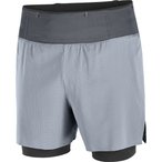 Salomon Sense Aero 2in1 5"  Herren  Laufhose grau Größe S Trailrunning | Laufe