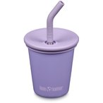 Klean Kanteen Straw Lid Steel Trinkbecher Kinder  Trinkflaschen lila Größe 296