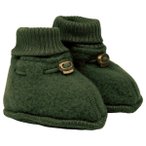 Mikk-Line - Kid's Wool Footies - Hüttenschuhe 74/80 grün