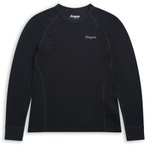 Bergans Inner:Dual Merino  Kinder  Langarm Unterhemden grau Größe 152 Trekking