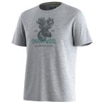 Smartwool - Moose Mode Active Short Sleeve Graphic Tee - Merinoshirt Gr S grau
