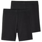 Name it - Kid's Vivian Solid Short Legging 2-Pack - Leggings Gr 98/104 schwarz