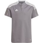 ADIDAS Kinder Tiro 21 Poloshirt, Größe 116 in Grau