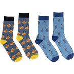 Bavarian Caps Schmankerl 2er Pack   Wandersocken mehrfarbig Größe 36  Trekking