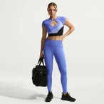 NIKE Damen Tight W NP DF SMLS HR 7/8 TIGHT, Größe XS in Blau