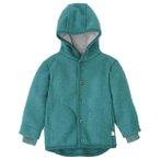 disana - Kid's Walk-Jacke - Wolljacke Gr 74/80 türkis