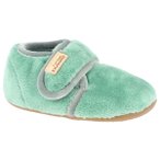 Living Kitzbühel - Baby's Klettschuh Samt Unifarben - Hüttenschuhe 18 grün