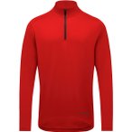 GOREWEAR Everyday 1/4-Zip Herren Laufshirt ( Rot L Größe,)