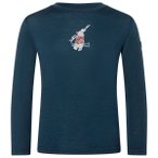 super.natural - Kid's Bunny L/S - Merinolongsleeve Gr 110 blau