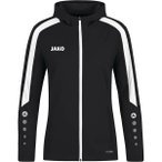 JAKO Damen Kapuzensweat Kapuzenjacke Power, Größe 34 in Schwarz