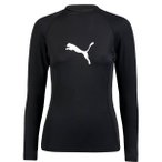 PUMA Damen Shirt SWIM WOMEN LONG SLEEVE RASH GU, Größe S in Schwarz