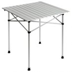 Basic Nature - Roll Table Small - Campingtisch Gr 70 x 70 cm grau