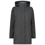 CMP - Women's Parka Zip Hood + Inner Jacket 36Z2026D - Doppeljacke Gr 34 grau