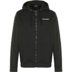 CHIEMSEE Kapuzensweatjacke mit Statement-Print und Logostick, Größe S in Schwa