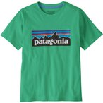 Patagonia P-6 Logo  Kinder  T-Shirts gruen Größe 118 Trekking  Hautfreundlich