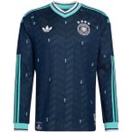 ADIDAS Herren Trikot Deutschland 26 Authentic Auswärts, Größe M in Blau
