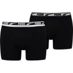 PUMA Herren Unterhose MEN MULTI LOGO BOXER 2P, Größe S in Schwarz
