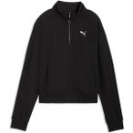 PUMA Damen Sweatshirt CLASS Relaxed Half-Zip Crew, Größe S in Schwarz
