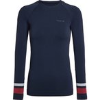 Falke Maximum Warm  Damen  Langarm Unterhemden blau Größe XL Skifahren  Elasti