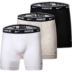 NIKE Herren Boxer Shorts, 3er Pack - Boxers, Cotton Stretch, einfarbig, Größe 