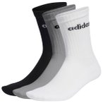 adidas - Cushioned Linear Crew 3-Pack - Multifunktionssocken 46-48 weiß