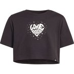 adidas Glam Cropped Graphic  Kinder  T-Shirts schwarz Größe 152 Lifestyle  Wid