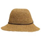 P.A.C. - Lilen Bucket Straw Hat - Hut Gr S/M beige/braun