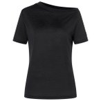 super.natural - Women's Drop Shoulder Tee - Merinoshirt Gr M schwarz
