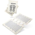 NEOLYMP Akupressur Fußmatte vielseitige Stimulation, Größe 47 x 34 cm in Beig