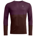 Ortovox - 185 Rock'N'Wool Long Sleeve - Merinounterwäsche Gr M lila/braun