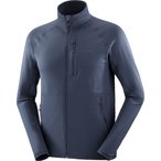 Salomon Essential Lightwarm  Herren  Fleecejacke blau Größe S Trekking  Elasti